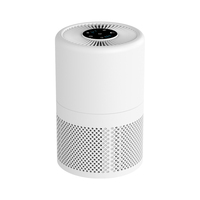 Purificateur d'air personnel silencieux avec 3 vitesses de ventilation, veilleuse douce, minuterie d'arrêt automatique et filtre HEPA pour chambre de bébé ou bureau