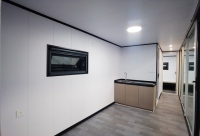 Cabine mobile contemporaine en acier, maison conteneur, bureau intelligent de luxe, pod préfabriqué 20ft 40ft