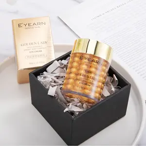 EYEARN Noblewoman Firming 24K Gold Eye Cream Contains Full of Gold Particles Fade Fine Lines Dark Circles Eye Care Golden Cream