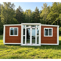 Casa Contenedor Plegable de Acero de Doble Ala de 40 pies con Diseño Transpirable para Uso Residencial con Garantía de 5 Años