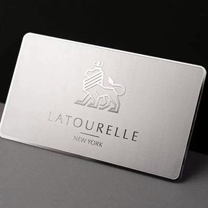 Cartes de visite en or noir plaqué or, fabriquées en Chine, avec logo gravé au laser - Product Image 1