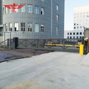 Porte automatique électrique à suspension Shengshichanglong, porte <span class=keywords><strong>sectionnelle</strong></span> à bras articulé coulissante pour cour, usine, parc, école - Product Image 4
