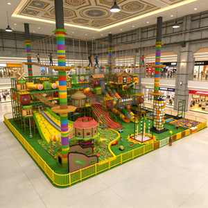 Aire de jeux intérieure personnalisée gratuite pour enfants, centre de divertissement, parc <span class=keywords><strong>labyrinthe</strong></span> intérieur sur mesure avec trampoline, usage commercial - Product Image 4