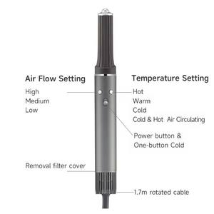 ไดร์เป่าผมมัลติสไตล์เลอร์ K802 มอเตอร์ไร้แปรงถ่าน สีเงินเทา ร้อนเร็ว สายยาว 1.7 เมตร 3 in 1 เป่าแห้ง ยืดผม ม้วนผม - Product Image 1