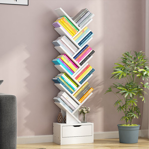 Étagère d'angle en bois, bibliothèque au design moderne, bibliothèque pour <span class=keywords><strong>salon</strong></span>, bibliothèque en forme d'arbre, <span class=keywords><strong>rangement</strong></span> pour enfants et adultes - Product Image 4