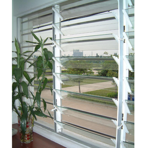Fenêtres à persiennes en <span class=keywords><strong>verre</strong></span> d'aluminium à double et triple vitrage certifiées AS2047 avec filet d'écran en <span class=keywords><strong>fibre</strong></span> de <span class=keywords><strong>verre</strong></span> de style pivotant - Product Image 5