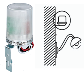 30A ASO Photo-Electric Light Control 220VAC Photocell Street Light EESS Inductive Switch ASO-22030 IP22 5-30LUX 1W