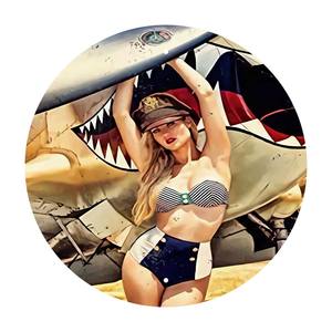 Cartel <span class=keywords><strong>de</strong></span> hojalata <span class=keywords><strong>de</strong></span> metal personalizado, elemento <span class=keywords><strong>de</strong></span> belleza redondo <span class=keywords><strong>de</strong></span> 30cm <span class=keywords><strong>de</strong></span> diámetro, venta al por mayor <span class=keywords><strong>de</strong></span> fábrica personalizada, impresión UV, cartel <span class=keywords><strong>de</strong></span> metal Vintage - Product Image 3