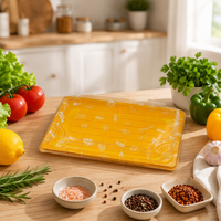 Conteneur à sushi de qualité alimentaire 220x135mm avec couvercle, boîte d'emballage en plastique PET épaissi pour la restauration en supermarché