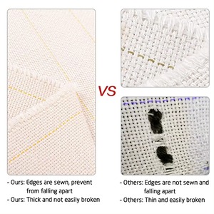 Tissu PET imperméable soluble dans l'eau pour le tufting DIY, le point de <span class=keywords><strong>moine</strong></span>, le point de surjet, les lignes marquées pour pistolet de tufting - Product Image 2