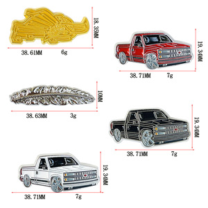 Badge en métal émaillé Chevrolet Truck, sans nickel, cadeau de collection pour chapeau, accessoire vestimentaire - Product Image 5