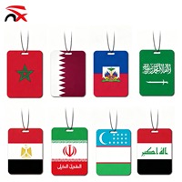 Cartes parfumées longue durée pour voiture, design Haïti, Maroc, Qatar, Arabie Saoudite, cadeau promotionnel, best-seller