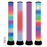 RVB 360 degrés LED Tube lumière Pixel couleur mariage DJ événement scène effets coin lampadaire abat-jour blanc voix télécommande