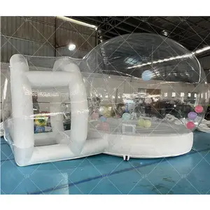 Hot Sale Aufblasbarer klarer Bubble Jumping Balloon in 1 Spielhaus mit Gebläse