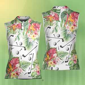 เสื้อโปโลแขนกุดผ้าโพลีเอสเตอร์ผ้าสแปนเด็กซ์ปรับแต่งโลโก้ได้ตามต้องการ - Product Image 2