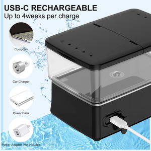 Jet d'eau <span class=keywords><strong>dentaire</strong></span> électrique portable avec corps en plastique, étanche et batterie de 2500 mAh pour les soins bucco-dentaires - Product Image 4