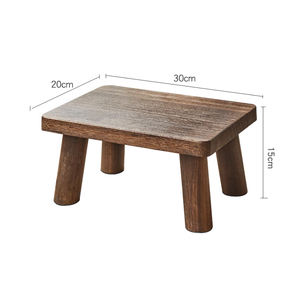 ม้านั่งไม้เนื้อแข็งขนาดเล็กแบบพับได้สำหรับผู้ใหญ่ - Product Image 6