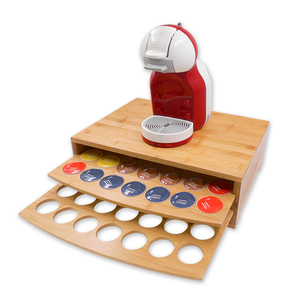 Cheap Removable Wood Bamboo 70 K Cup Keurig Storage <strong>Coffee</strong> <strong>Pod</strong> K-Cup Storage <strong>Drawer</strong> - Product Image 5