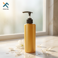 Bouteille de shampooing PET personnalisée vide 220ml conteneur de gel douche en plastique avec pulvérisateur à pompe pour emballage de soins de la peau