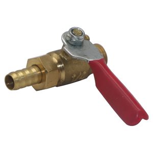 Válvula de Bola SYD-1222 de 1/4'' con Rosca Macho y Extremo Roscado Hembra de 1/4'', Válvula de Bola de Latón de 1/4'' con Conector de Manguera - Product Image 4