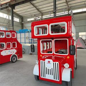 Doble pisos autobus Turístico Eléctrico para parque de atracciones y centro comercial tren electrico - Product Image 2