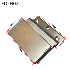 บานพับประตูกระจกบานพับปิดด้วยตนเองบานพับประตูห้องอาบน้ำแบบไร้กรอบ - Product Image 6