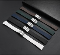 Bracelet de Montre de Rechange en Caoutchouc FKM, Couleurs Personnalisées, pour Montres Cartier 18mm 19mm 20mm 21mm 22mm