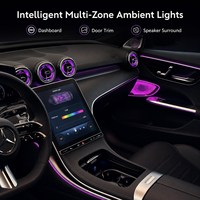 Kit d'éclairage d'ambiance pour Mercedes-Benz Classe C W206 2022-2025, ensemble d'éclairage intérieur multicolore, plug and play