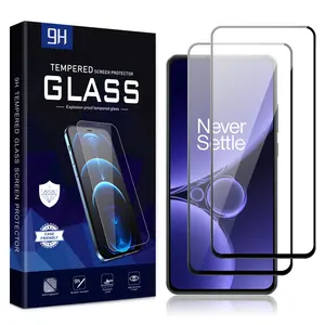 Pour OnePlus Ace 2 Pro vente en gros en vrac 9H HD protecteur d'écran transparent pour iPhone 15 14 13 12 11 pour Samsung/Xiaomi/Google/Huawei