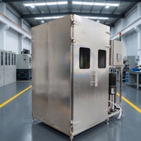 Chariot de lavage industriel en acier inoxydable pour fumoirs, système de recyclage d'eau à stérilisation haute température pour boulangeries et fumoirs