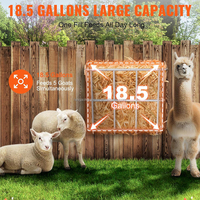 Mangeoire pour animaux 2-en-1 montée et assemblée Support à foin en fer galvanisé pour le stockage des céréales du bétail.