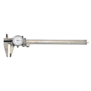 FERVI - C006/200 Stainless steel <b>dial</b> <b>caliper</b> with precision of 0,02mm - EAN 8012667009564 CALIBERS - Product Image 1