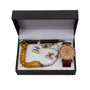 Kuney Business Gift Set With Quartz Watch Bracelet Pen Cufflinks <b>For</b> Men Valentine'S Day Father'S Day <b>Present</b> - Product Image 1