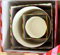 Coffret Cadeau de Noël Rond Personnalisé de Luxe, Boîte Rigide en Papier, Seau à Fleurs Cylindrique, Emballage Floral Carré, Boîtes Cadeaux Vides pour Fleurs