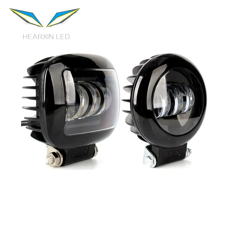 6D lens 5 inç yuvarlak kare Led çalışma ışığı 12V 4WD araba ATV SUV UTV kamyonlar 4x4 tüm arazi motosiklet araba sürüş ışıkları