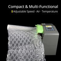 Machine à coussin d'air automatique C10, 12 m/min, haute efficacité, gonfleur de film à bulles, mini machine d'emballage portable