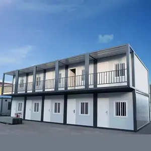 HIG Contenedor Modular de 2 Pisos Contenedor de Envío Prefabricado Casas Prefabricadas