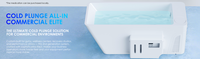 Bain froid commercial tout-en-un en acrylique avec filtre et ozone, portable pour récupération intérieure/extérieure