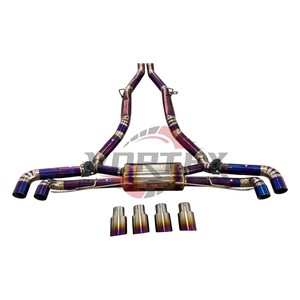 ท่อไอเสีย Vortex Purple Titanium Valvetronic สำหรับ BMW X5M F95 X6M F96 4.4T V8 Pie-cut Racing Muffler ระบบ Catback เพิ่มประสิทธิภาพ - Product Image 3
