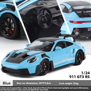 Modellino Auto GT3RS in Scala <span class=keywords><strong>1</strong></span>:<span class=keywords><strong>24</strong></span> con Suoni e Luci, Meccanismo Pullback, Veicolo Fuoristrada Giocattolo - Product Image 4