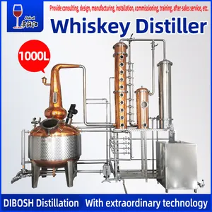 Equipo de destilación de alcohol de whisky de 1000 litros