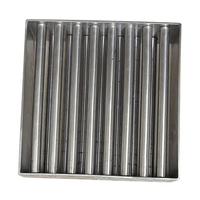 Grille magnétique rectangulaire en terres rares de qualité sanitaire, filtre magnétique monocouche 400 mm x 400 mm