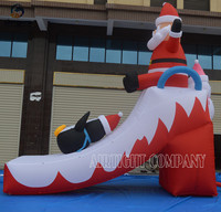 Vente en gros d'usine : Ballon gonflable géant de 18 pieds de haut, Père Noël et Bonhomme de neige, pour événements de Noël