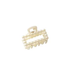 Petite pince à cheveux rétro française en perles pour femmes, style influenceur Instagram, pince élégante pour frange, pince mignonne de style coréen. - Product Image 2