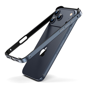 Pour iPhone 17 Pro Max <span class=keywords><strong>nu</strong></span> <span class=keywords><strong>dos</strong></span> <span class=keywords><strong>nu</strong></span> coque de téléphone pour iPhone 17Air 16 15 cadre en métal Anti chute coque de Protection de téléphone couverture de téléphone - Product Image 3
