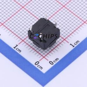 TS-1012-A9B3-D2 Tactile Switch Through hole Component (THT)-4P,8x8mm Switch Single Pole Single Throw Round Button 2.5N 8mm - Product Image 2