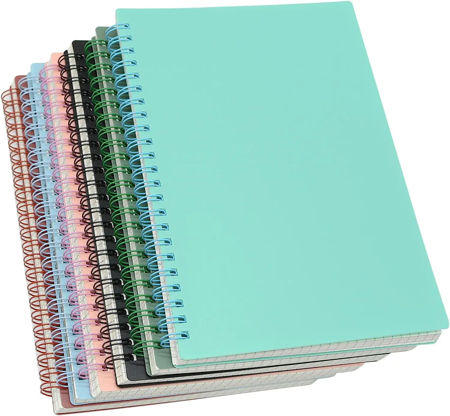 A5 Spiraalvormige Notebook Dikke Plastic Hardcover Tijdschriften Voor Studie En Notities