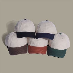 Casquette de baseball réglable unisexe en coton 100% à profil bas, style vintage, bicolore, 6 panneaux, tendance, pour le golf - Product Image 1