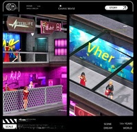 Garage de présentation de voitures miniatures style punk 1:64 pour importateurs, distributeurs et commandes de reapprovisionnement en gros