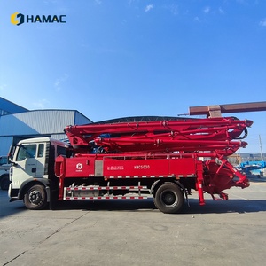HAMAC Prix négocié Camion pompe à béton hydraulique mobile diesel 44000 kg, portée verticale 70 m, moteur haute performance - Product Image 4